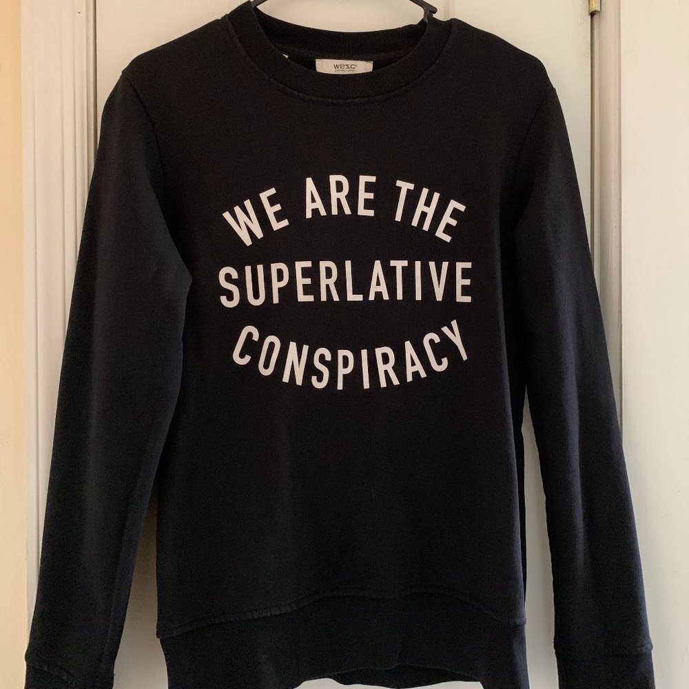 WeSC Black Sweatshirt Mens Size XS